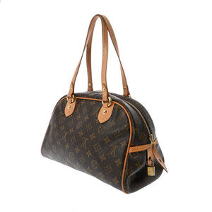 Louis Vuitton Monogram Montorgueil Handbag Brown Canvas